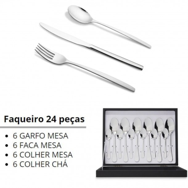 Faqueiro NEFER NORDICO - 24 Pe�as