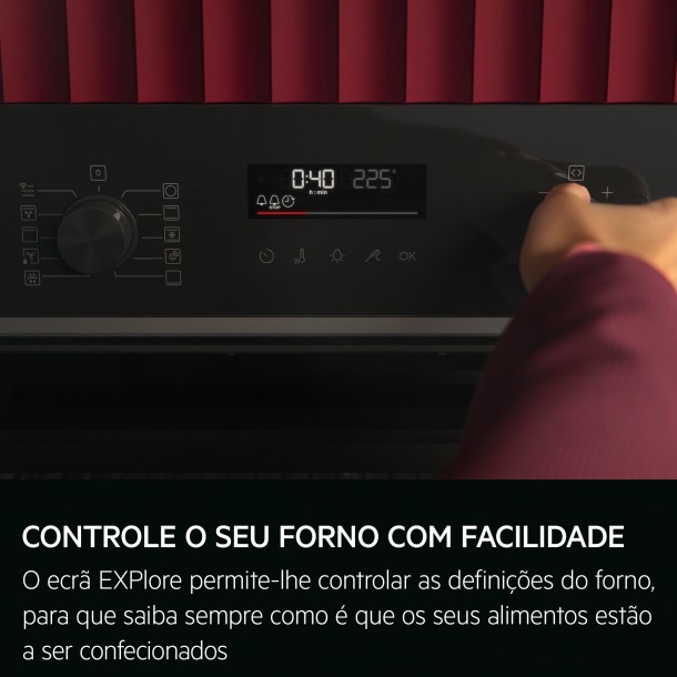 Forno AEG NBU5P41SM - 72Lts - Inox - Pirol�tico