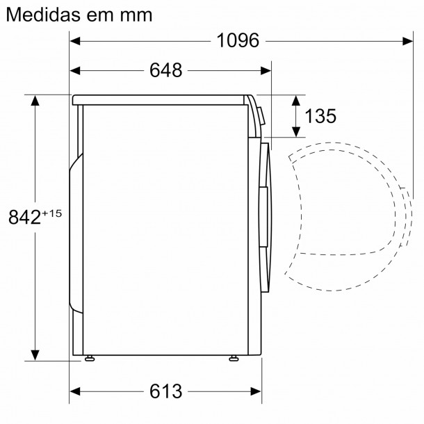 M�quina de Secar Roupa BALAY 3SB090BE - 9Kg - Bomba de Calor