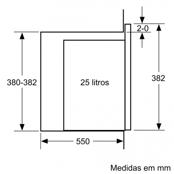 Micro-ondas BOSCH BEL 554MB0 - 25Lts - Grill - Preto