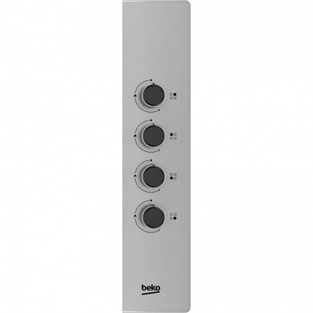 Placa G�s Natural BEKO HIGG 64123SX - 60cms - Inox