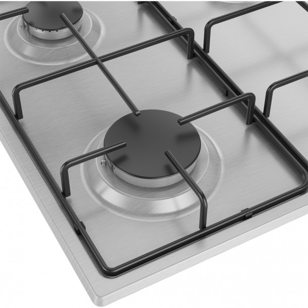 Placa G�s Natural BEKO HIGG 64123SX - 60cms - Inox