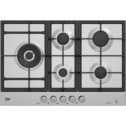 Placa G�s Natural BEKO HIAL 75226SXE - 5 Bocas - Inox