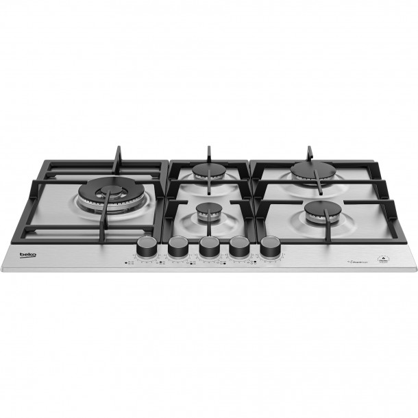 Placa G�s Natural BEKO HIAL 75226SXE - 5 Bocas - Inox