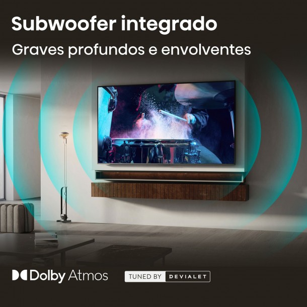 Mini LED ULED 55E8S, 55�� com Modo Jogo PRO a 144 Hz