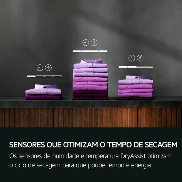 M�quina de Secar Roupa AEG TE 7G8CBOB - 8Kgs - Bomba Calor