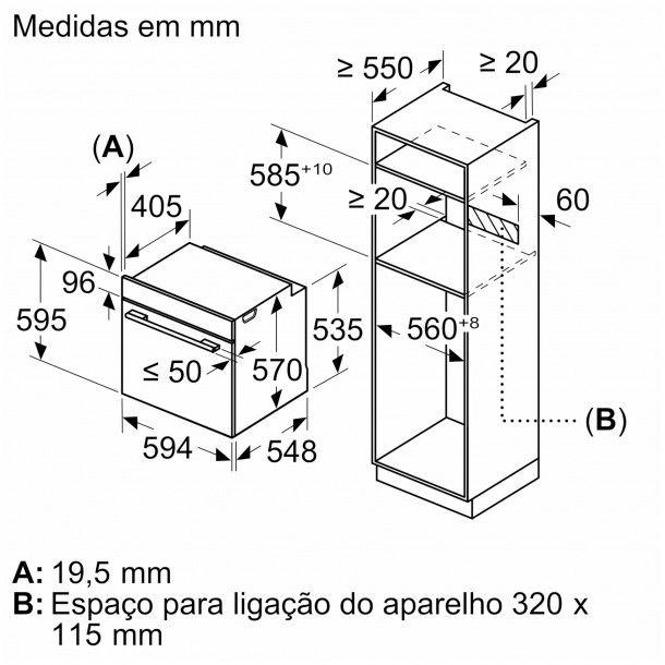 Forno BOSCH HBA514ES4 - 71 L - Hidrol�tico